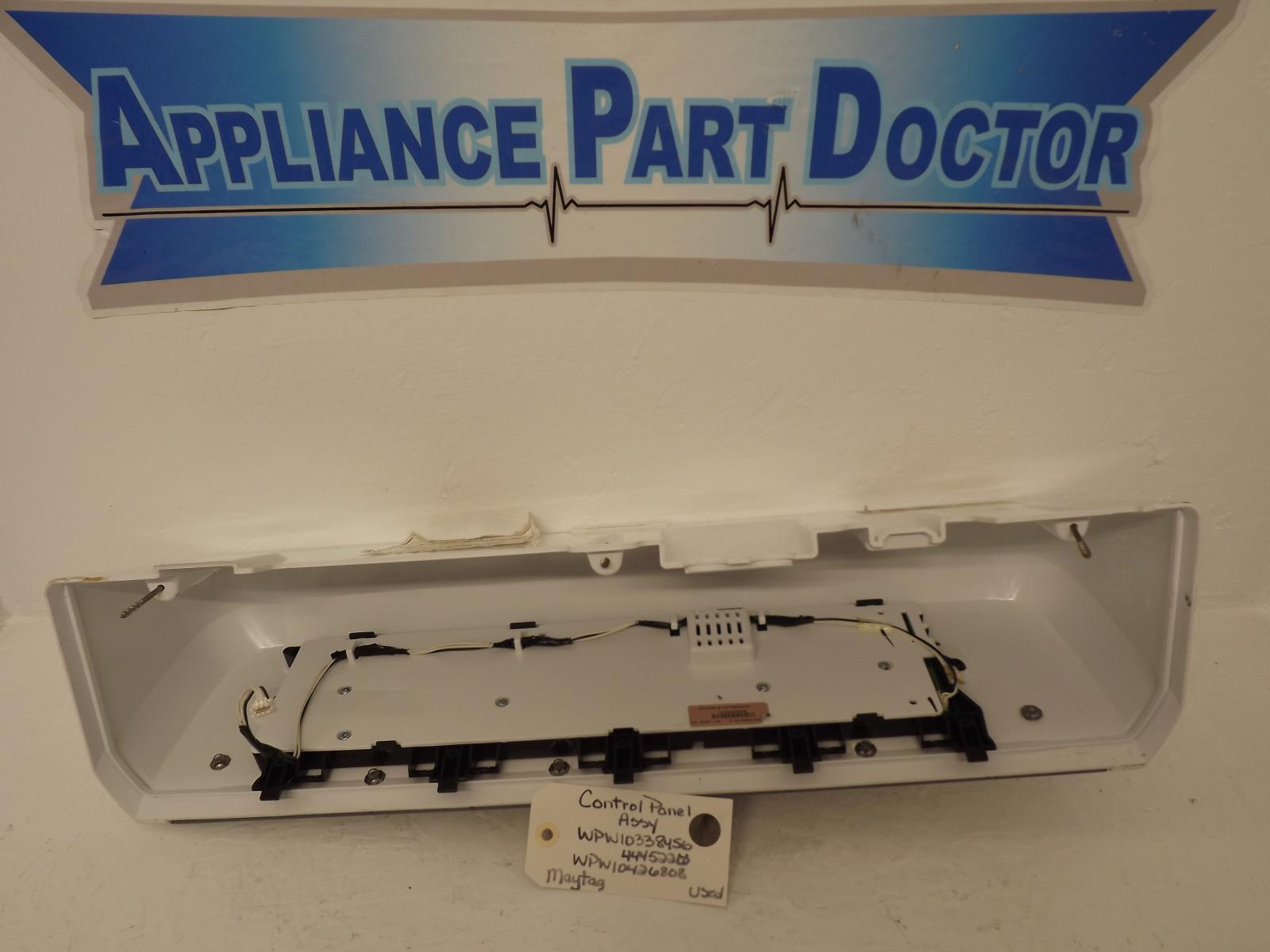 Maytag Washer WPW10338456 4445226 WPW10426808 Control Panel Assy Used Maytag Washer WPW10338456 4445226 WPW10426808 Control Panel Assy Used